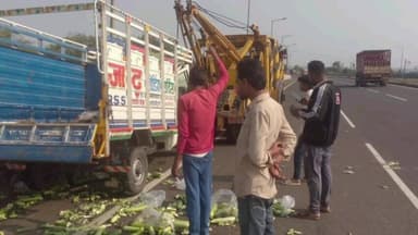 बदरवास: बदरवास हाईवे पर घुरवार रोड पुल के ऊपर दर्दनाक सड़क हादसा, बोलेरो ने पिकअप चालक को मारी टक्कर