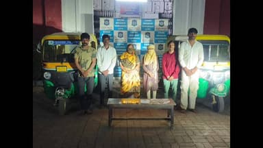 વડોદરા પૂર્વ: વડોદરામાં શિવજી કી સવારીમાં સામેલ થવા પાલનપુરની ગેંગ બે રીક્ષામાં આવી, કટરથી મહિલાની ચેન કાપનારા છ પકડાયા