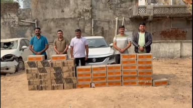 જેતપુર પાવી: વડાતળાવ ચાર રસ્તા ઉપર બલેનો કારમાં લઈ જવાતો ૧૨ લાખથી વધુનો વિદેશી દારૂ જપ્ત કર્યો.