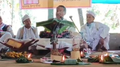 ডুমডুমা: কাকপথাৰ ডিৰাক সোণজান গাঁৱত ভাগৱত ব্যাখ্যা শীর্ষক আধ্যাত্মিক অনুষ্ঠান