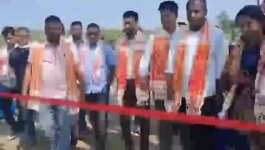 বইটামাৰী: ধনতোলাত সাংস্কৃতিক মঞ্চৰ আধাৰশিলা স্থাপন কৰা হয়