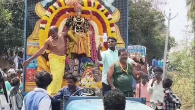 சங்கராபுரம்: வாணாபுரம் ஸ்ரீ வீரபத்திர காளியம்மன் திருக்கோயிலில் நடைபெற்ற மயான கொள்ளை நிகழ்வு