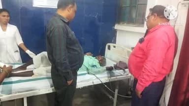 बेलहर: बेलहर बाजार के पास बाइक की टक्कर से वृद्ध घायल, बेलहर सीएचसी से बांका रेफर