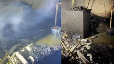 ಕುಂದಾಪುರ: ತೆಕ್ಕಟ್ಟೆಯಲ್ಲಿ ವಿದ್ಯುತ್ ಶಾರ್ಟ್ ಸರ್ಕ್ಯೂಟ್ನಿಂದ ಅಂಗಡಿ ಸಂಪೂರ್ಣ ಬೆಂಕಿಗಾಹುತಿ