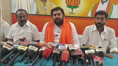 தேனி: தேனியில் BJP அலுவலகத்தில் பாஜக மாநில செயலாளர் அமர பிரசாத் ரெட்டி வழங்கிய பேட்டி