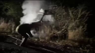 તાલાળા: ધણેજ -બાકુલા ગામથી જેપુર રોડપર મધ્યરાત્રિએ દૂધ બરેલ બોલેરોમા આગ લાગતા કાર સળગીને ભથ્થુ થઈ જાનહાની ટળી