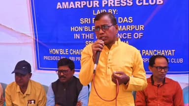 অমরপুর: অমরপুর প্রেসক্লাবের সদস্য এবং ত্রিপুরা ওয়ার্কিং জার্নালিস্ট এসোসিয়েশন উদ্যোগে অমরপুর প্রেস ক্লাবের ভিত্তি প্রস্থরে MLA