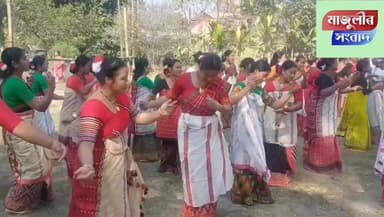 নামনি মাজুলীৰ ২ নং বৰগঞাত উৎসৱমুখৰ পৰিৱেশত আলি আ:য়ে লৃগাং উদযাপন ----