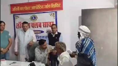 सावर: सावर में आयोजित द्वितीय नेत्र फॉलो अप शिविर में 53 मरीजों की जांच कर चश्मे के नंबर निकाले गए, निशुल्क दवाई वितरित की गई