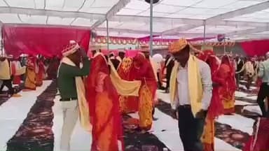 बल्दीराय: बल्दीराय ब्लॉक में सामूहिक विवाह का भव्य आयोजन, 97 जोड़े बने हमसफर, परिसर वैदिक मंत्रों से गूंजा