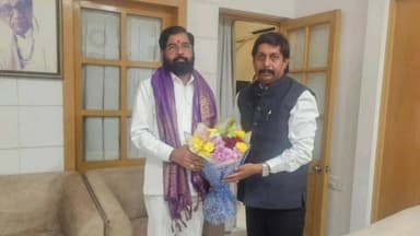 माळशिरस: खासदार धैर्यशील मोहिते पाटील यांनी घेतली उपमुख्यमंत्री एकनाथ शिंदे यांची भेट