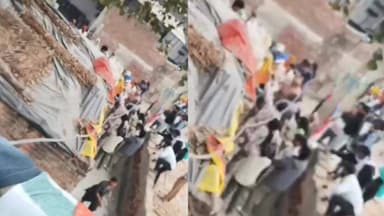 महावन: यमुना पार के नगला काजी में दो पक्षों के बीच मामूली बात को लेकर हुआ झगड़ा, मारपीट और पथराव का वीडियो सोशल मीडिया पर वायरल