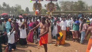 போச்சம்பள்ளி: அடுத்த சிவம்பட்டி பூங்காவனத்தம்மன் கோவில் மயான கொள்ளை சூரையாடு நிகழ்ச்சி – சுடுகாட்டில் மனித எலும்புகளை வாயால் தோண்டி எடுக்கும் வினோத நிகழ்ச்சி