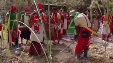 মাৰ্ঘেৰিটা: জাগুণতো মিছিং জনগোষ্ঠীয় লোকসকলৰ পৰম্পৰাগত উৎসৱ আলি আই লৃগাং উদযাপন