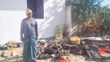 भंडरा: भंडरा प्रखंड के कांग्रेसी नेता डोमना उरांव के घर में लगी आग, लाखों की संपति जलकर राख