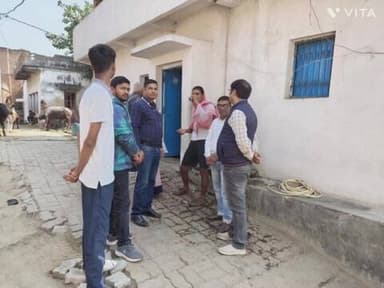 गड़हनी: गड़हनी में चल रहे फाइलेरिया मुक्त अभियान का प्रभारी ने किया निरीक्षण