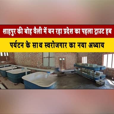 शाहपुर की बोह वैली में बन रहा प्रदेश का पहला ट्राउट हब
पर्यटन के साथ स्वरोजगार का नया अध्याय
#BohValley #Shahpur #TroutH...