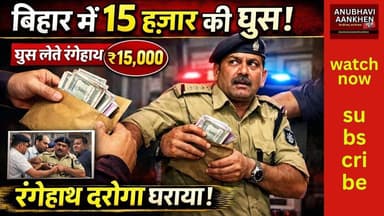 Bihar में 15 हजार घूस लेते रंगेहाथ धराया दारोगा #anubhaviaankhen #mujaffarpur #rishwat #viral #news