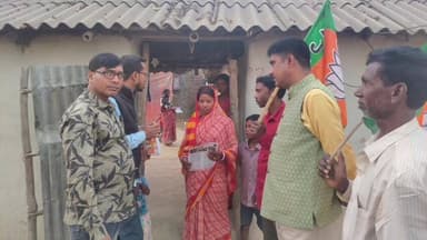 কেশপুর: শালবনী বিধানসভা কেন্দ্রের অন্তর্গত তিলাবনী এলাকায় বিজেপির গৃহ সম্পর্ক ও বৈঠকের আয়োজন