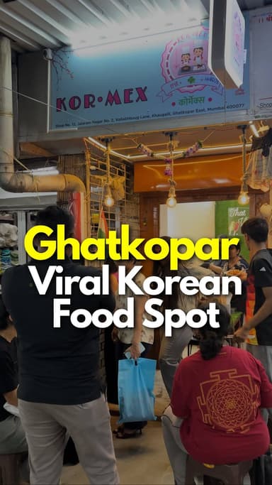 @thatkormexplace Ghatkopar viral Korean food stop now in Khau gali just opposite Lakshmi Narayan mandir .
Location -
1...