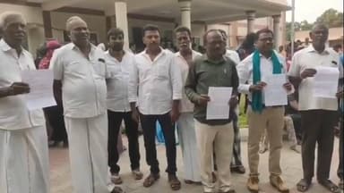 சாத்தான்குளம்: சாத்தான்குளத்தில் மாவட்ட ஆட்சியரை முற்றுகையிட்டு விவசாயிகள் மனு வழங்கினார்