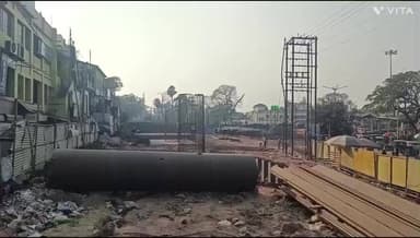 সাঁইথিয়া: সাঁইথিয়া রেলওয়ে স্টেশনে ওভার ব্রিজ নির্মাণে জোর গতি