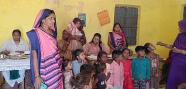 रीठी: रीठी तहसील में दस्तक अभियान शुरू, 0 से 5 वर्ष के बच्चों की घर-घर जाकर हो रही स्वास्थ्य जांच