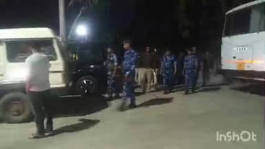 राहतगढ़: राहतगढ़ थाने से आरएएफ और राहतगढ़ थाना पुलिस ने निकाला फ्लैग मार्च