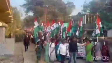 ধনিয়াখালি: হুগলি ধনিয়াখালীতে প্রতিবাদ মিছিল করল তৃণমূল