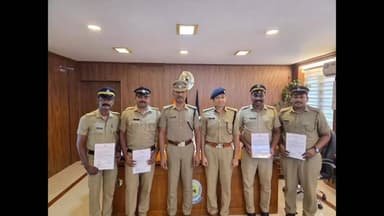 പറവൂർ: കിണറ്റിൽ വീണ വൃദ്ധയെ രക്ഷിച്ച പോലീസ് ഉദ്യോഗസ്ഥർക്ക് അനുമോദനം