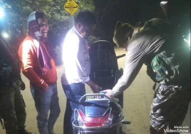 देवीपुर: देवीपुर पुलिस ने शंकरपुर मोड़ पर चलाया एंटी क्राइम वाहन जांच अभियान