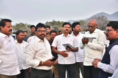 యర్రగొండపాలెం: ఫిబ్రవరి 25వ తేదీ ముఖ్యమంత్రి పర్యటన ఏర్పాట్లను పరిశీలించిన జిల్లా కలెక్టర్ రాజాబాబు