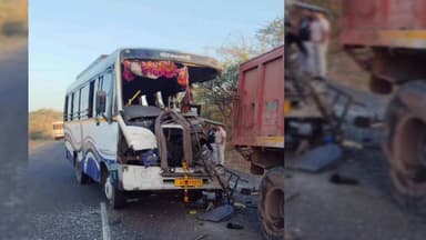 અબડાસા: નલિયા-ભાનાડા માર્ગ પર અકસ્માતનો સિલસિલો: સતત બીજા દિવસે એસ.ટી. બસ નો અકસ્માત