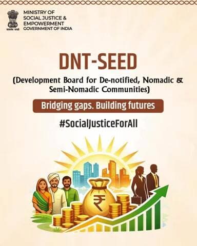 DNT-SEED is bridging gaps and building brighter futures for De-notified, Nomadic & Semi-Nomadic communities — Join us for the upcoming World Day of Social Justice.