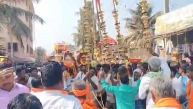 ಹರಿಹರ: ಲಕ್ಷಾಂತರ ಭಕ್ತರ ಸಮ್ಮುಖದಲ್ಲಿ ಉಗ್ಗಡಗಾತ್ರಿ ಅಜ್ಜಯ್ಯನ ರಥೋತ್ಸವ