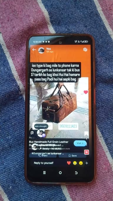 lunkarnsar bas me change huwa bag