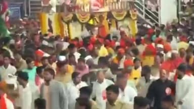 औंढा नागनाथ: हर हर महादेवाच्या गजरात हजारो भाविकांच्या उपस्थितीत श्री नागनाथ मंदिरात रथोत्सव संपन्न