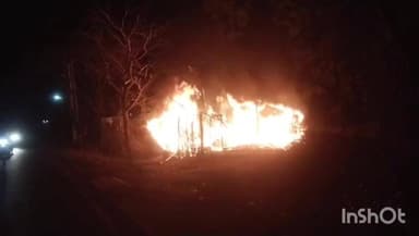 ಸವಣೂರು: ಜಮೀನಿನಲ್ಲಿದ್ದ ಗುಡಿಸಲಲ್ಲಿ ಸಿಲೆಂಡರ್ ಸ್ಫೋಟ;ಸುಟ್ಟು ಕರಕಲಾದ ಮೆಕ್ಕೆಜೋಳ