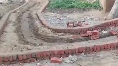 रुदौली: नियामतपुर में इंटरलॉकिंग सड़क तोड़ने को लेकर ग्राम प्रधान ने पुलिस को तहरीर देकर कार्रवाई की मांग की