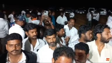 அணைக்கட்டு: அகரம்சேரியில் விஜய் பங்கேற்கும் மக்கள் சந்திப்பு கூட்டத்திற்கு பிரம்ம முகூர்த்தத்தில் பந்தக்கால் நடும் நிகழ்ச்சி நடைபெற்றது