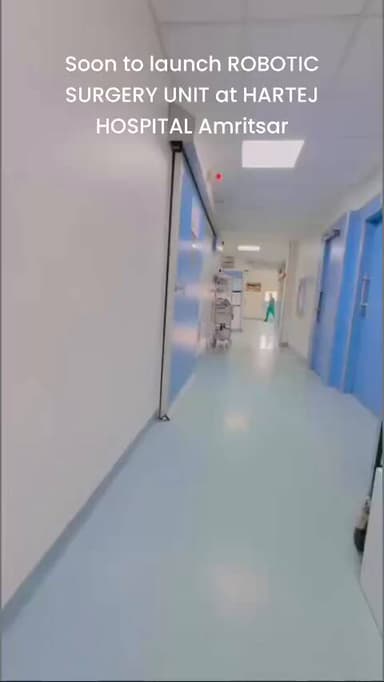 The robotic surgery unit has been started at Hartej Hospital, Amritsar. It is the first of its kind in Amritsar and in Punjab in any self-owned centre. Acquired it with the blessings of God on the auspicious day of Guru Nanak Dev ji's Gurpurab.