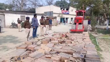 सरैया: सरैया थाना परिसर में 11 हजार लीटर विदेशी शराब का बड़े पैमाने पर किया गया विनष्टीकरण