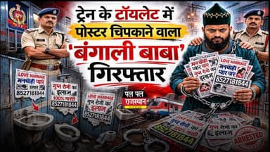 लव मैरिज, मनचाहा प्यार, सेक्सुअल प्रॉब्लम... ट्रेन के टॉयलेट में पोस्टर चिपकाने वाला 'बंगाली बाबा' गिरफ्तार
#indianrailw...