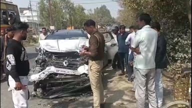 ठाकुरद्वारा: मुरादाबाद-नैनीताल हाईवे पर बड़ा हादसा, रोडवेज बस ने कार को मारी टक्कर, आधा दर्जन लोग गंभीर रूप से घायल