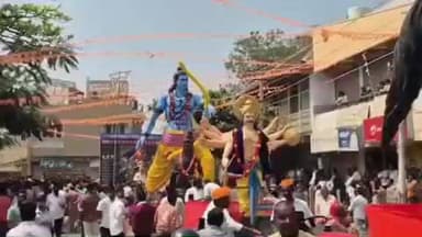 ಗದಗ: ನಗರದಲ್ಲಿ ಅದ್ದೂರಿಯಾಗಿ ಜರುಗಿದ ಛತ್ರಪತಿ ಶಿವಾಜಿ ಮಹಾರಾಜರ ಜಯಂತ್ಯೋತ್ಸವದ ಮೇರವಣಿಗೆ