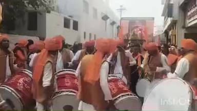 नांदगाव: मनमाड शहरातील छत्रपती शिवाजी महाराज चौक येथून काय शिवजयंतीची मिरवणूक