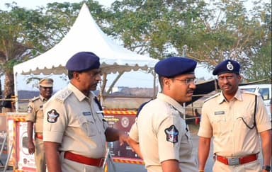 మంగళగిరి: వరుసగా 7వ రోజు అసెంబ్లీ సమావేశాల బందోబస్తును పరిశీలించిన గుంటూరు జిల్లా ఎస్పీ వకుల్ జిందల్