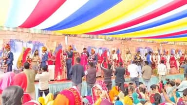 कालवा मकराना में सामूहिक विवाह सम्मेलन 35 जोड़ों ने वरमाला पहनाकर वैवाहिक जीवन में प्रवेश किया