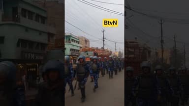 रेपिड एक्शन फ़ोर्स RAF ने बीना में निकाला फ्लेग मार्च.. #raf #binatvnews #binanews #police