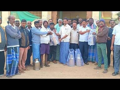 ಮುತ್ತೂರು ಹಾಲು ಉತ್ಪಾದನೆಯಲ್ಲಿ ಗಣನೀಯ ಸಾಧನೆ: ಕ್ಯಾನುಗಳ ವಿತರಣೆಗೆ ಪ್ರೋತ್ಸಾಹ ನೀಡಿದ ಶಾಸಕ ಬಿ.ಎನ್.ರವಿಕುಮಾರ್